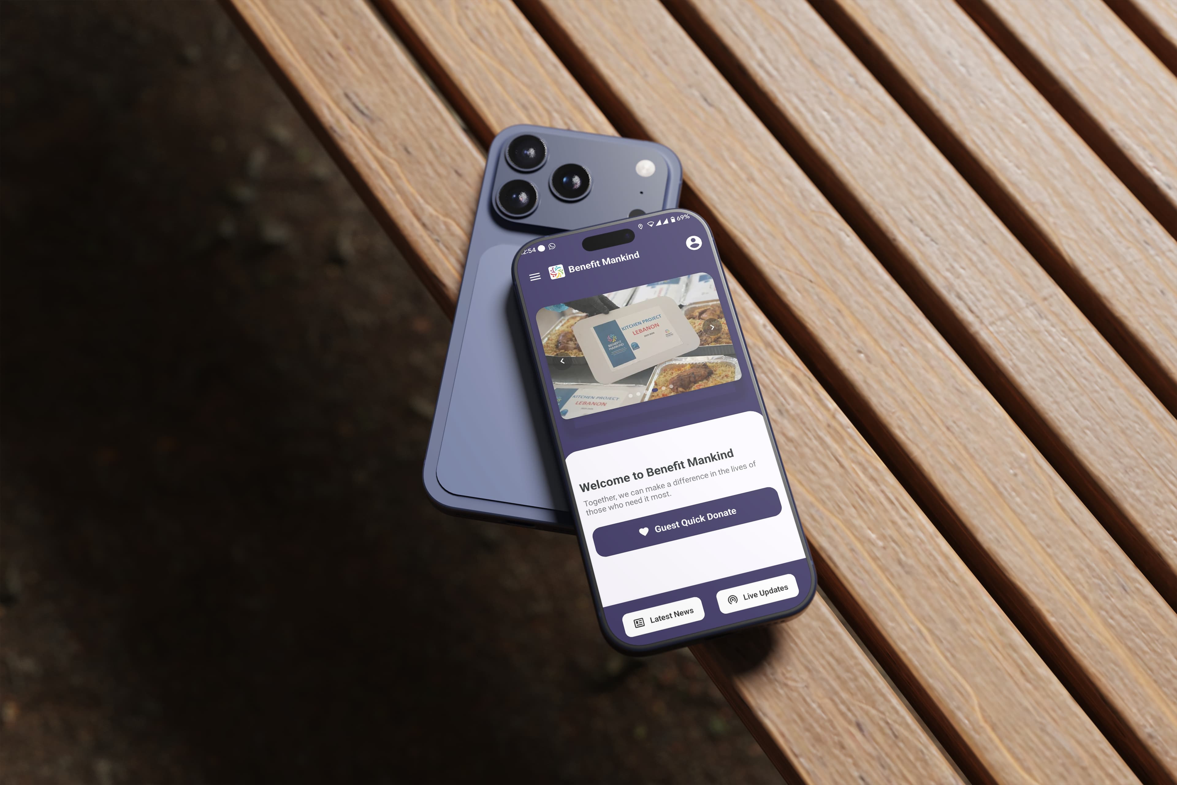 Benefit Mankind Charity Platform – Dashboard