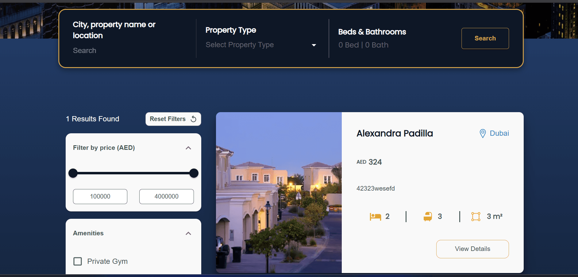 Dubaianer – Search Page